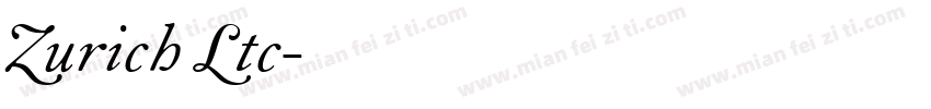Zurich Ltc字体转换